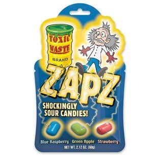Кислі цукерки Toxic Waste Zapz Shockingly Sour Candies асорті 60 г
