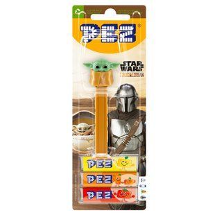 Цукерки PEZ Star Wars Dispenser Baby Yoda та фруктовими драже 25,5 г