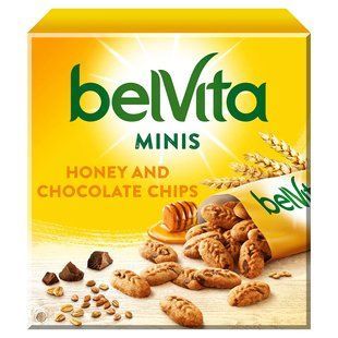 Печиво Belvita Mini Honey Chocolate Chip Cookies 210 г