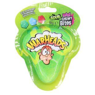 Жевательные конфеты WarHeads Sour Mini Chewy Bites 80 г