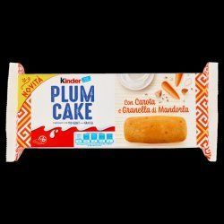 Бисквит Kinder Plumcake Con Carota e Granella di Mandorla 192 г