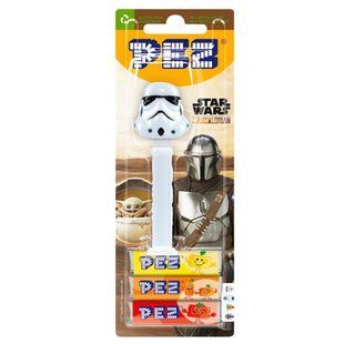 Цукерки PEZ Star Wars Dispenser Stormtrooper з дозатором та фруктовими драже 25,5 г