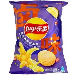 Чіпси Lay's Hot&Sour Lemon Braised Chicken Feet Flavor 60 г