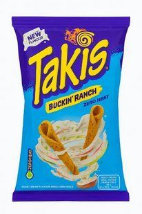 Чипси Takis Buckin&rsquo; Ranch Zero Heat зі смаком Sour Cream 100 г