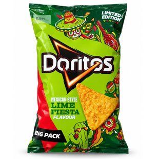 Кукурудзяні чіпси Doritos Mexican Style Lime Fiesta зі смаком лайма 180 г