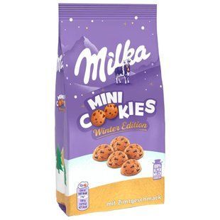 Печиво Milka Mini Cookies Cinnamon Winter Edition 250 г