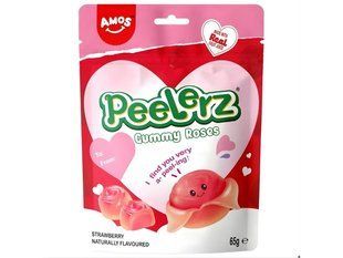 Желейные конфеты Amos Peelerz Gummy Roses клубничные 65 г
