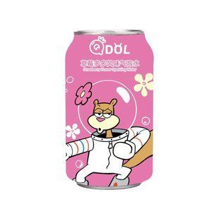 Напій Qdol Spongebob Squarepants Sandy Strawberry Flavor Soda 330 мл