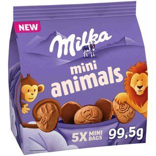 Печиво Milka Mini Animals Alpine Milk Chocolate 99,5 г