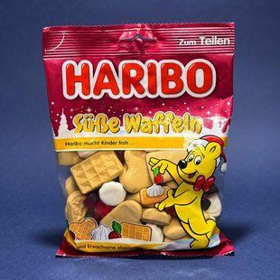 Желейные конфеты Haribo вафли со сливками и вишнями S&uuml;sse Waffenn 175 г