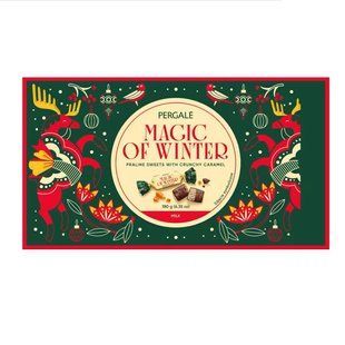 Цукерки Pergale Magic Of Winter Praline with Crunchy Caramel 180 г