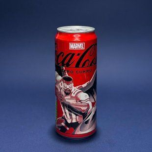 Напій Coca Cola Marvel Captain America Zero Sugar 330 мл