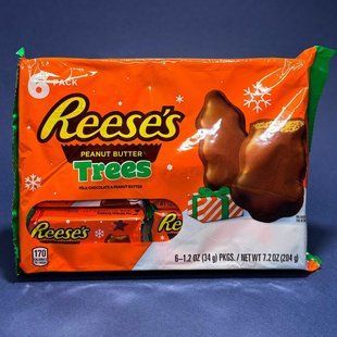 Шоколад Reese&rsquo;s Trees Milk Chocolate & Peanut Butter 6 pack 204 г