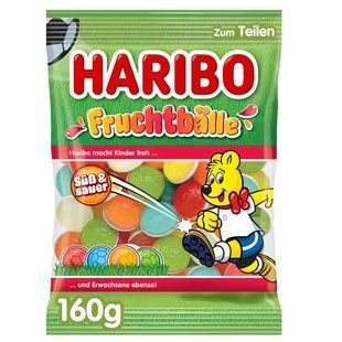 Желейні цукерки Haribo Fruchtb&auml;lle футбольні м'ячі 160 г