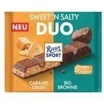 Шоколад молочний Ritter Sport Crunchy Duo (Карамель Брауні) 218 г