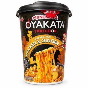 Локшина Oyakata Yakiudon Chicken & Ginger зі смаком курки та імбиру 78,5 г