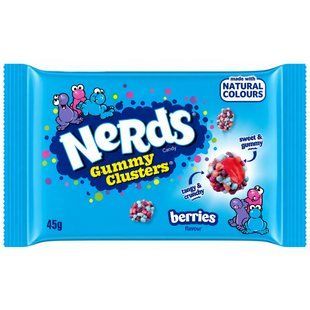 Цукерки Nerds Gummy Clusters Berries желейні драже 45 г