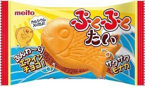 Японские вафли Puku Puku Tai Meito Chocolate 17 г