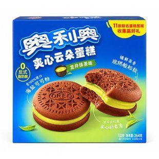 Бисквитное пирожное Oreo Cloud Cake Longjing Matcha с кремом матча 264 г