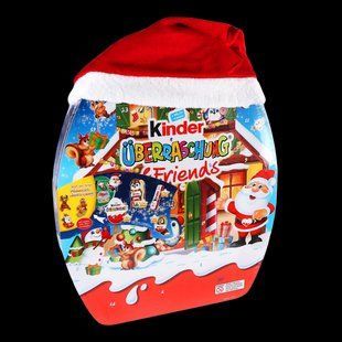 Адвент календар Kinder &Uuml;berraschung & Friends з шапкою 370 г