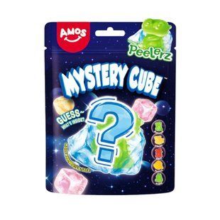 Жевательные конфеты Amos Peelerz Mystery Cube с фруктовым соком 65 г