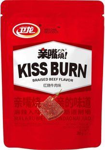 Снек Латяо LaTiao Weilong Kiss Burn Braised Beef зі смаком тушкованої яловичини 260 г