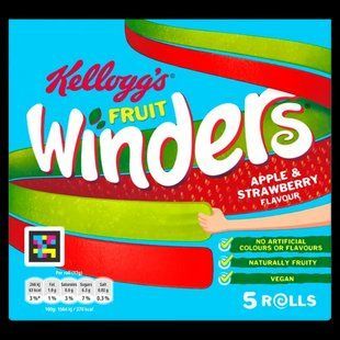 Желейки Kellogg's Fruit Winders Doubles Apple & Strawberry Rolls 5 x 17г