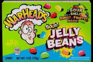Жевательные Конфеты Warheads Sour Jelly Beans 113 г