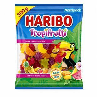 Жувальні цукерки Haribo Tropifrutti Maxi Size Tropical Fruit Gummies 300 г