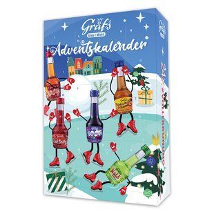 Адвент календар лікерів Adventcalendar Party-Minis Grafs (24 шт х 20 мл) 480 мл