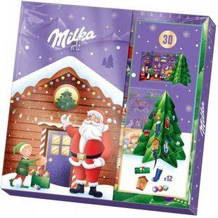 Адвент календар Milka 3D Bastel із шоколадними цукерками 163 г