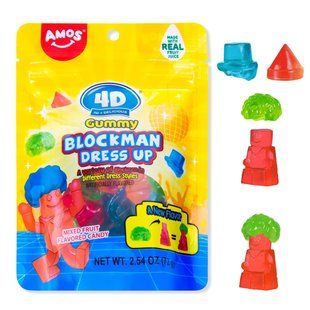 Желейні цукерки Amos 4D Gummy Blockman Dress Up 72 г