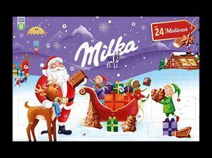 Адвент календар Milka Santa з шоколадними фігурками 200 г