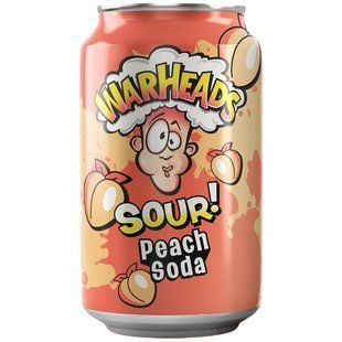 Газований напій Warheads Sour Peach Soda 330 мл