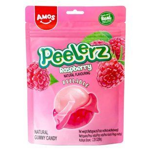 Желейні цукерки Amos Peelerz Raspberry зі смаком малини 65 г