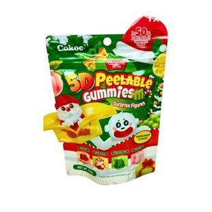 Желейні цукерки Cokoc 5D Peelable Gummies Christmas ягідний мікс 60 г