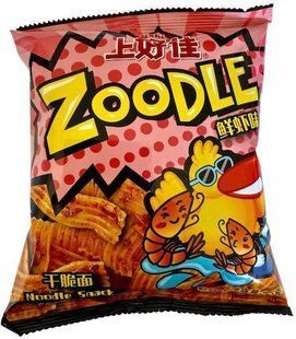 Снеки Oishi Zoodle зі смаком кумину барбекю 15 г