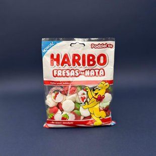 Желейные конфеты Haribo Fresas con Nata Клубника Сливки 150 г