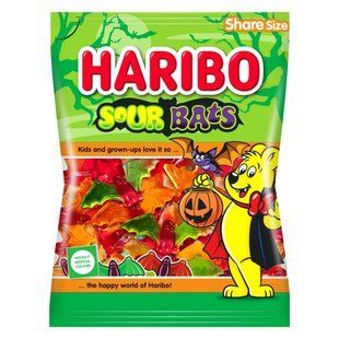 Желейні цукерки Haribo Sour Bats у формі кажанів 160 г