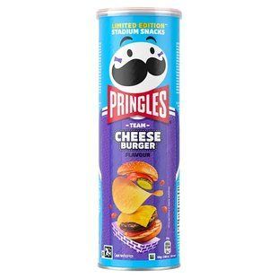 Чипси Pringles Cheese Burger зі смаком чізбургера 165 г