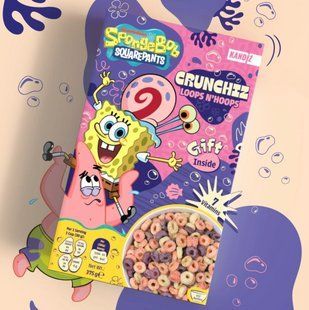 Сухой завтрак SpongeBob SquarePants Crunchiez Loops N Hoops 375 г