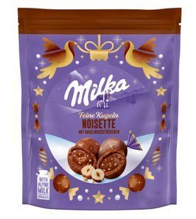 Цукерки Milka Feine Kugeln Noisette 90 г