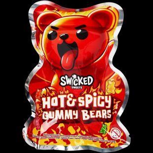Гострі желейні ведмедики Gummy Bears Hot & Spicy 100 г
