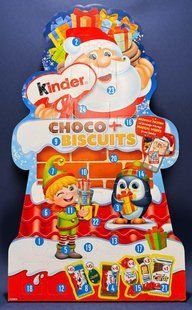 Адвент календар Дід Мороз Kinder Advent Calendar 210 г