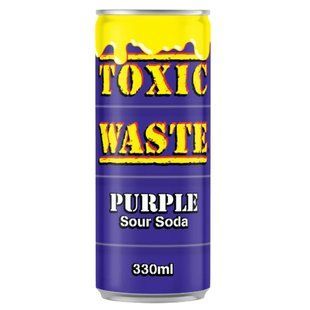 Кислий виноградний газований напій Toxic Waste Purple Sour Soda 330 мл