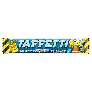 Кисла жувальна цукерка Toxic Waste Taffetti Blue Raspberry 20 г