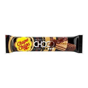 Батончик Chupa Chups Crunchy Choco Dark вафельный в темном шоколаде 27 г