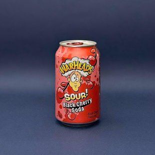 Напій кисла вишня Warheads Sour Black Cherry soda pop 330 ml
