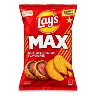 Чипсы Lay's MAX Beef Wellington со вкусом говядины Веллингтон 190 г